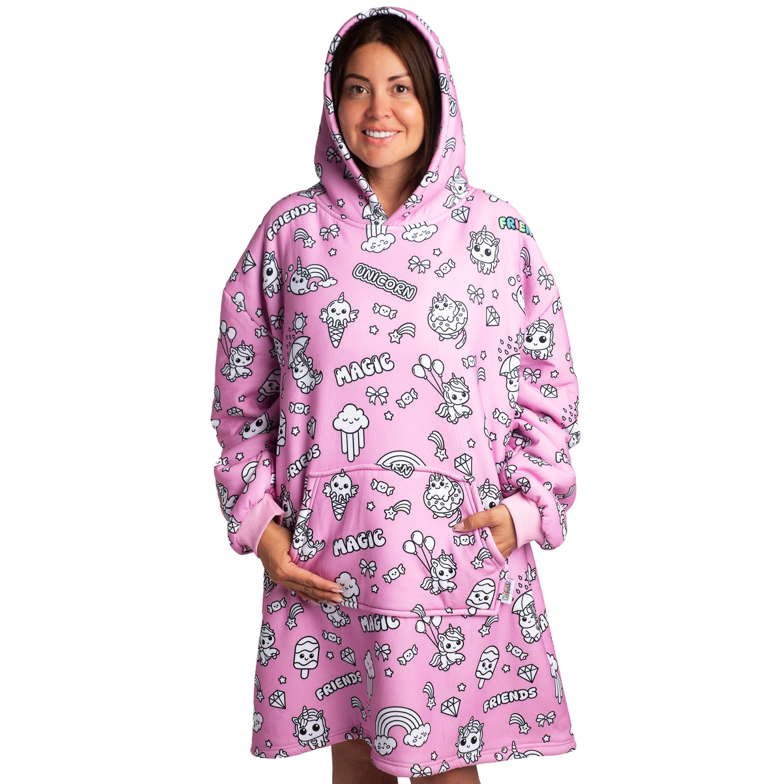 Craftikit Unicorn Coloring Hoodie Blanket