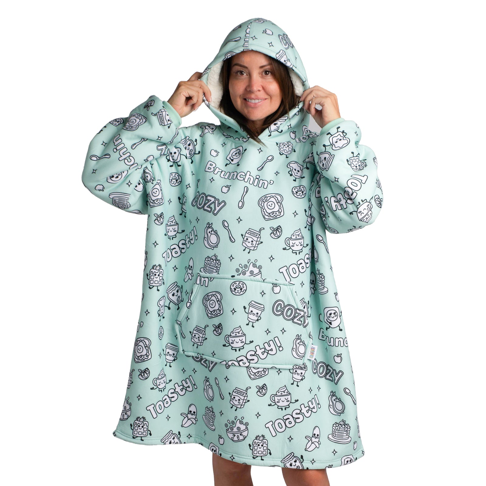 Craftikit Cozy Breakfast Coloring Hoodie Blanket