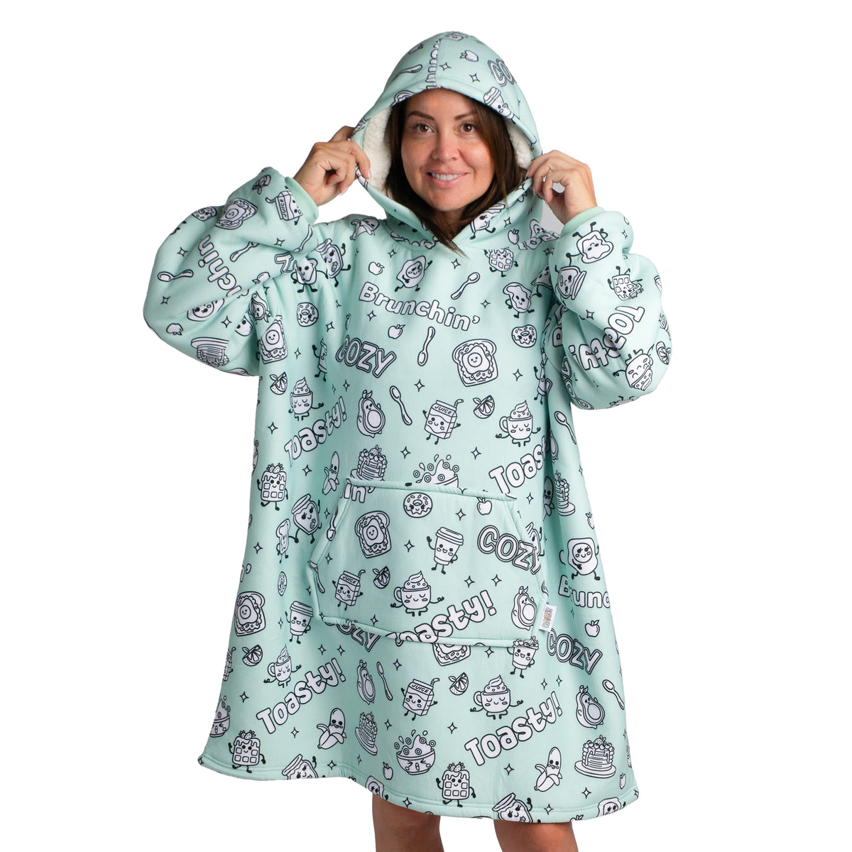 Craftikit Cozy Breakfast Coloring Hoodie Blanket