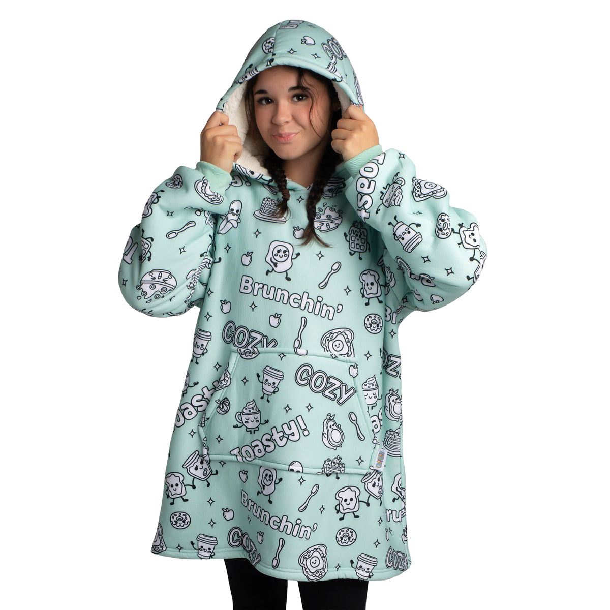 Craftikit Cozy Breakfast Coloring Hoodie Blanket