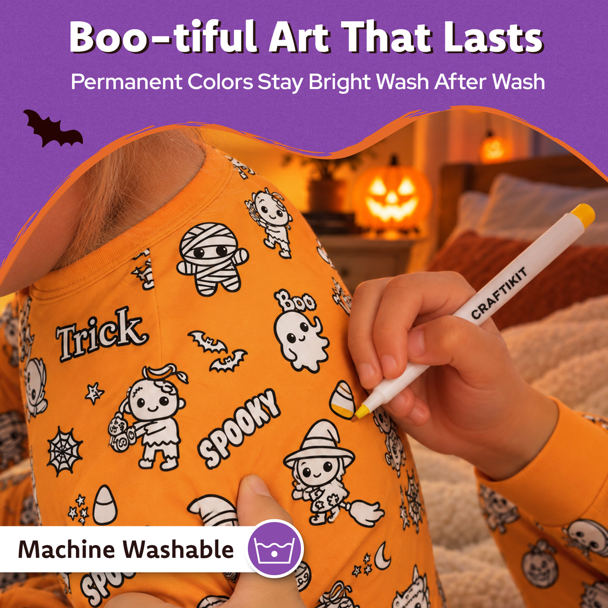 Halloween Coloring Pajamas