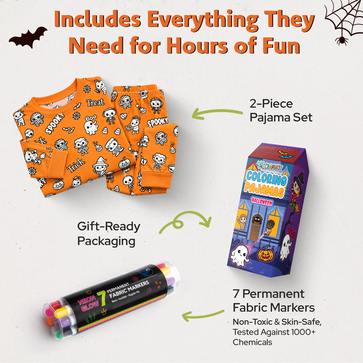 Halloween Coloring Pajamas