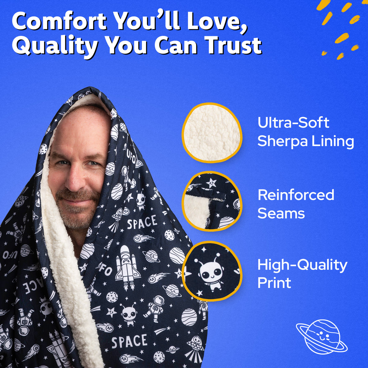 Space Coloring Blanket