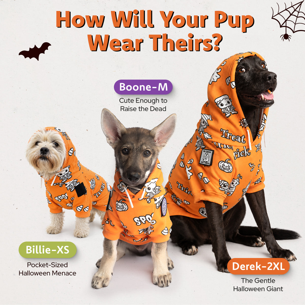 Craftikit Halloween Dog Hoodie, Color Your Own Fleece Pet Sweater