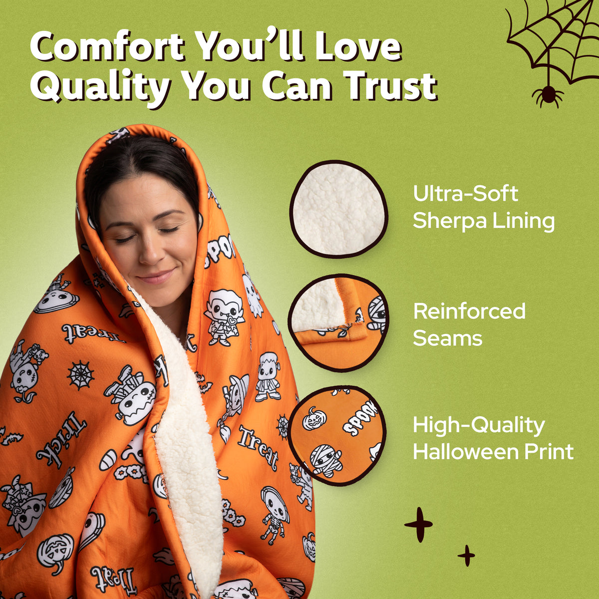 Halloween Coloring Blanket