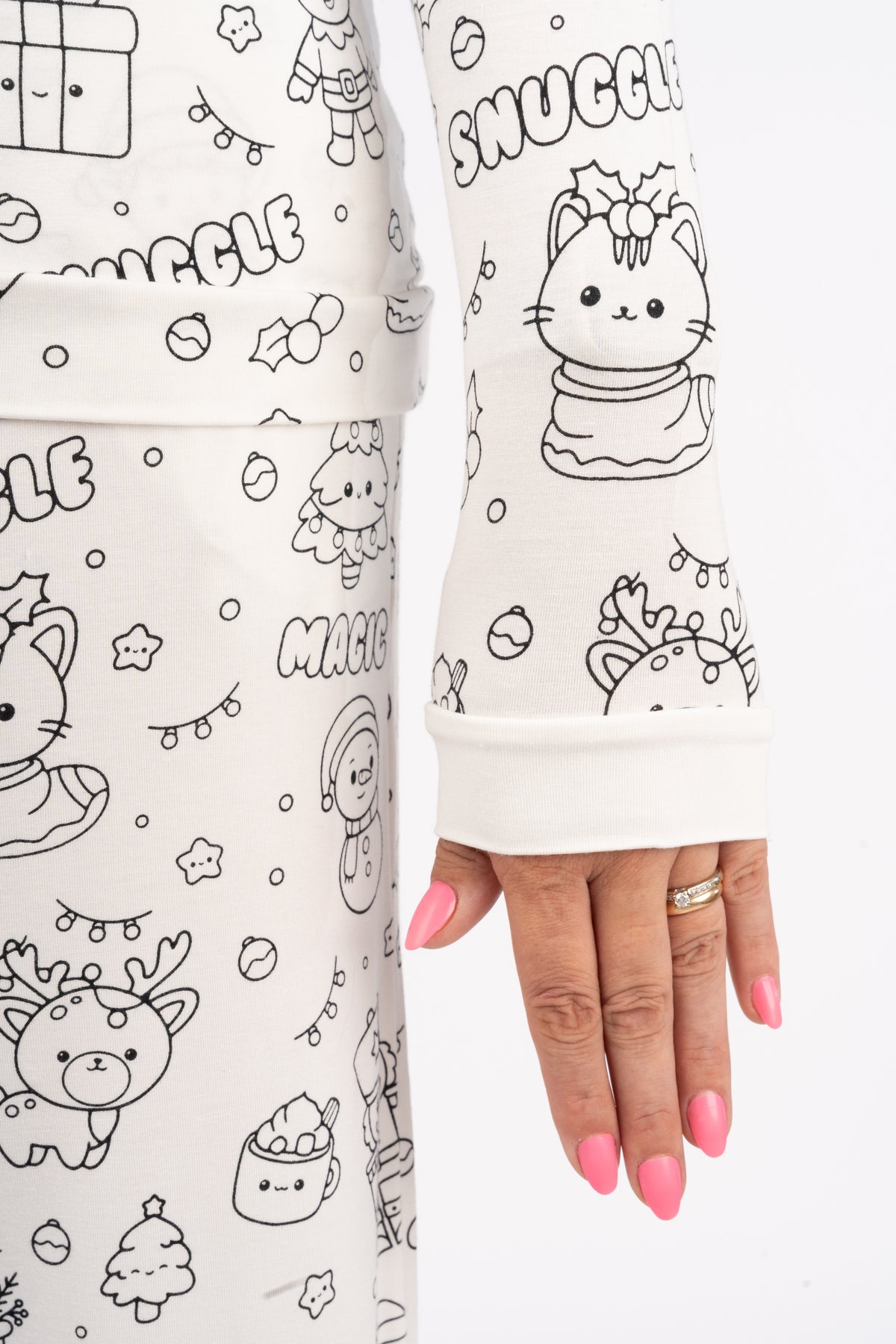 Women's Christmas Pajamas - Color Your Own Matching Family Pajamas