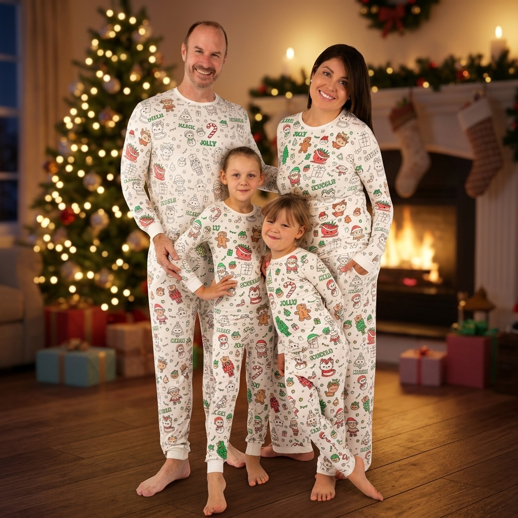 Christmas KIDS coloring pjamas