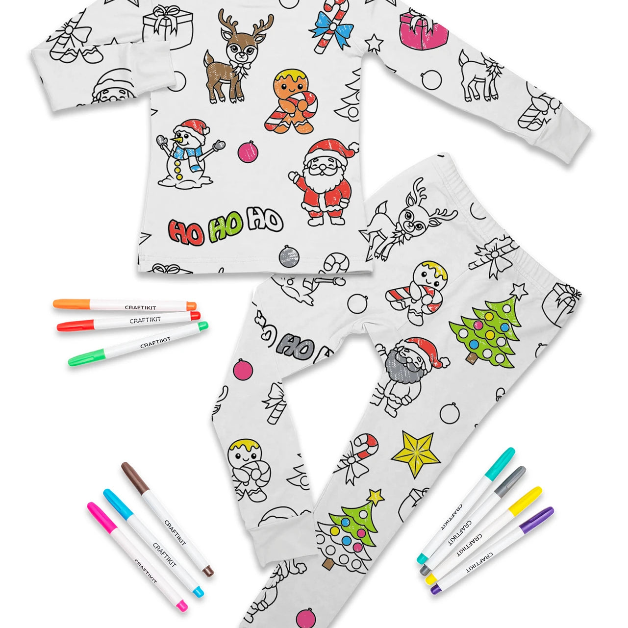 Christmas Coloring Pajamas