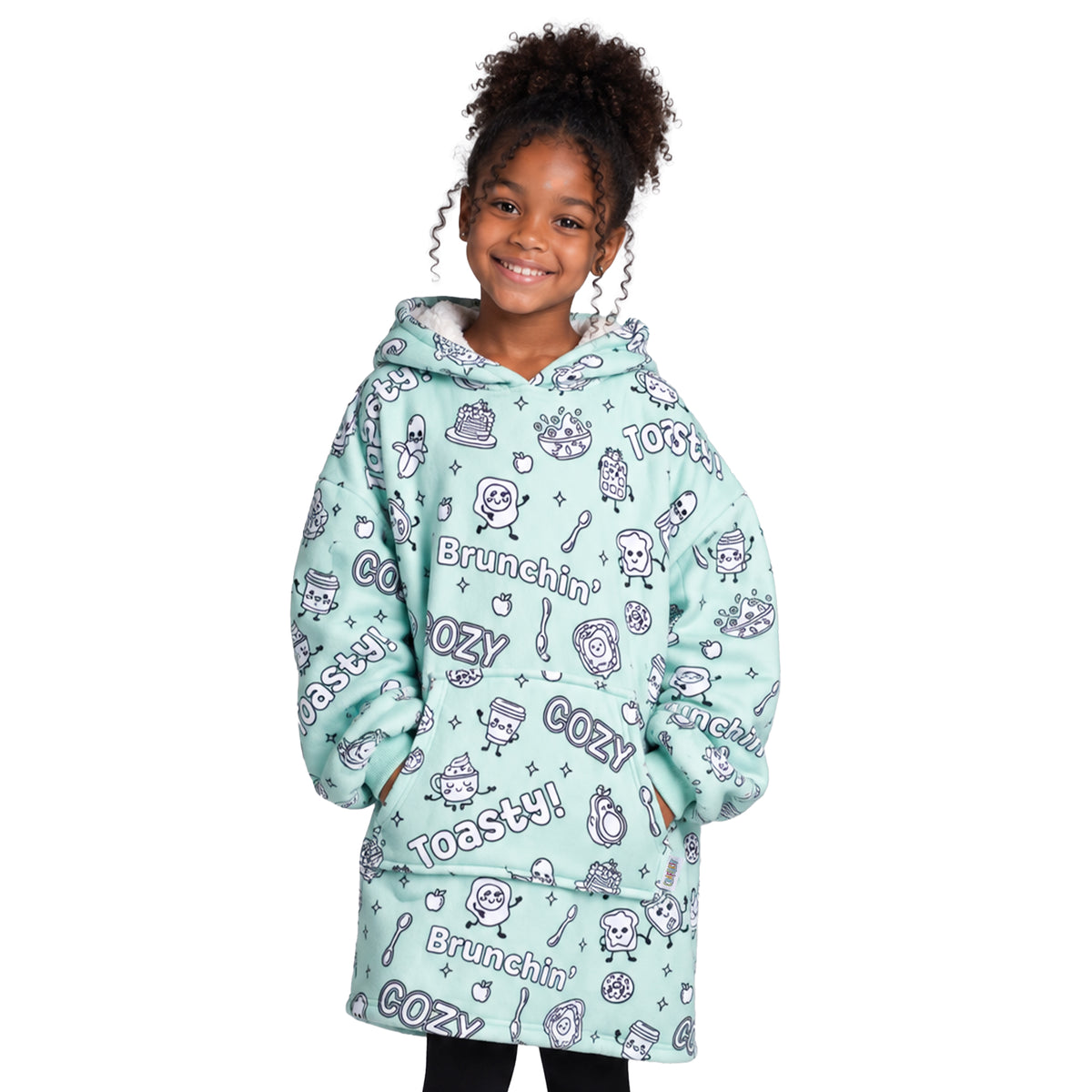 Craftikit Cozy Breakfast Coloring Hoodie Blanket