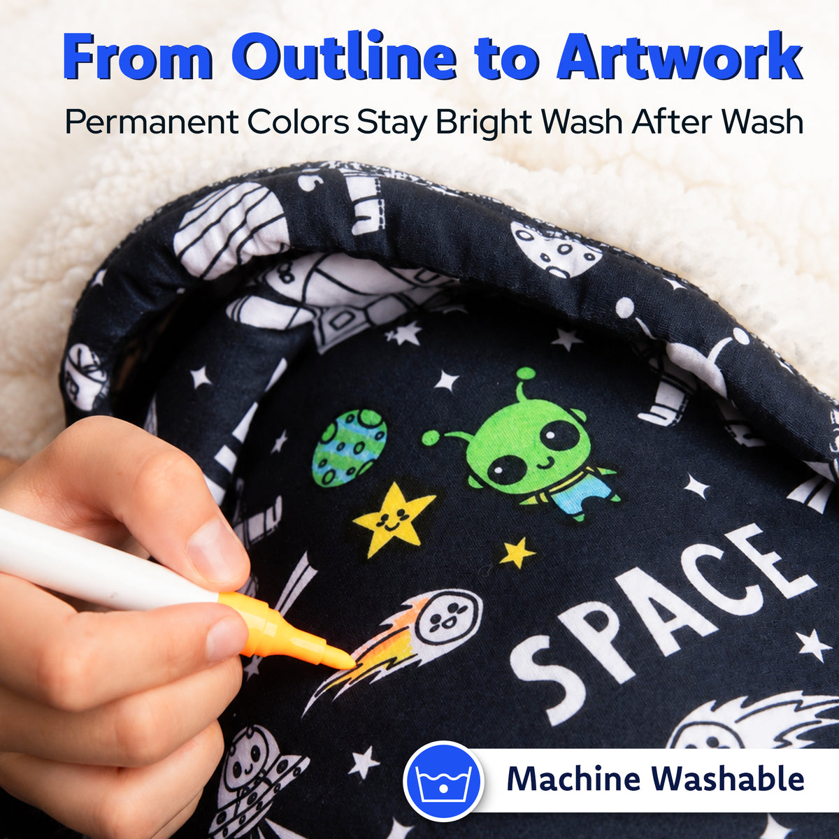 Space Coloring Blanket