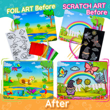 Load image into Gallery viewer, Animal Foil &amp; Scratch Art Kit
