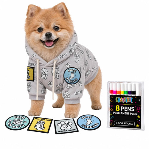 Coloring dog hoodies