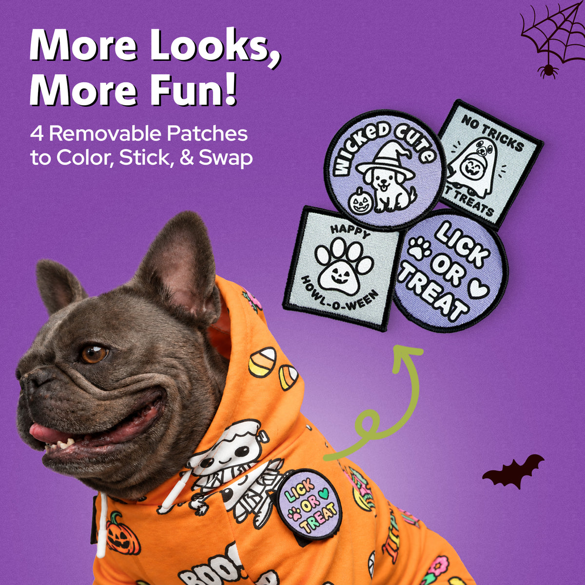 Craftikit Halloween Dog Hoodie, Color Your Own Fleece Pet Sweater