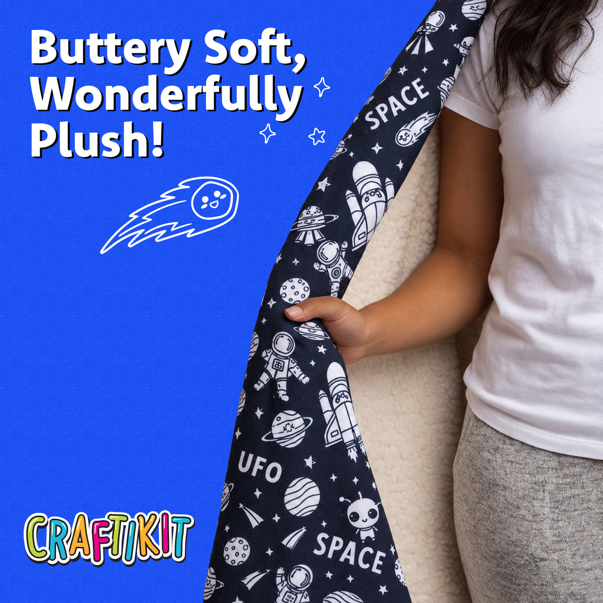 Space Coloring Blanket