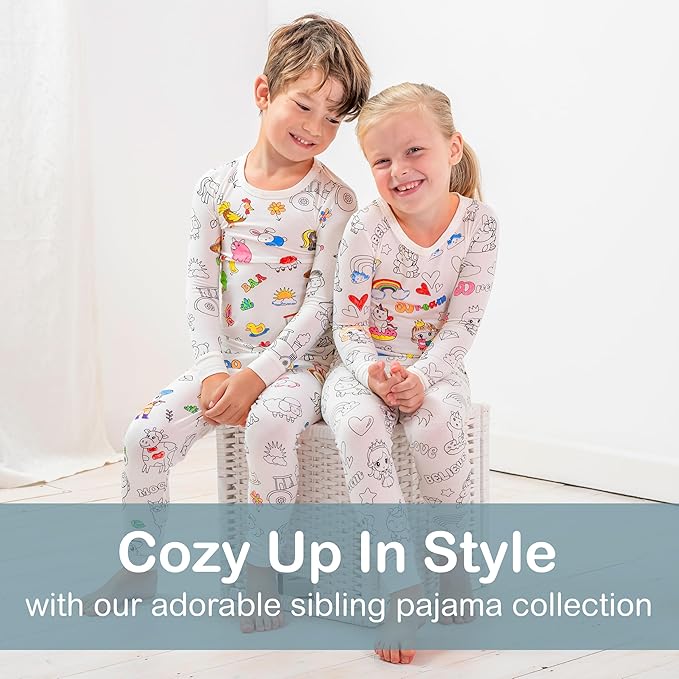 Farm Animal Coloring Pajamas