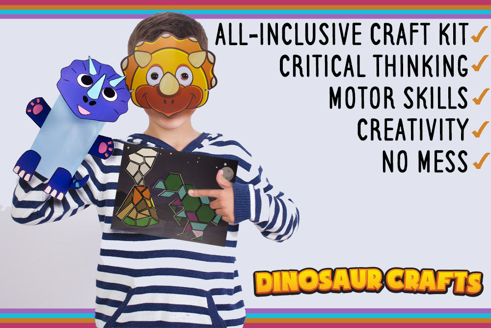 Buy Craftikit ® 20 Dinosaur Crafts for Kids - Award-Winning All