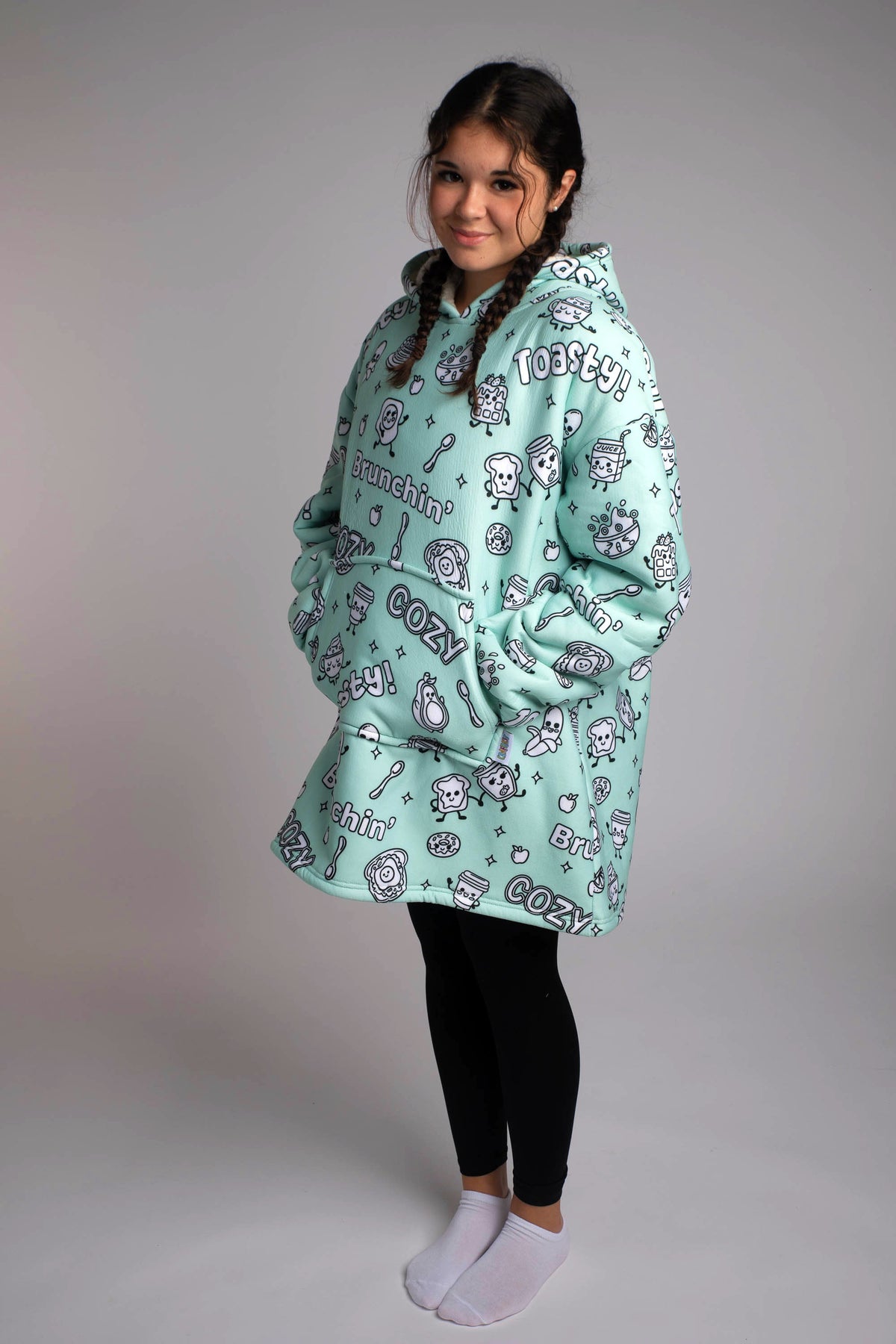 Craftikit Cozy Breakfast Coloring Hoodie Blanket