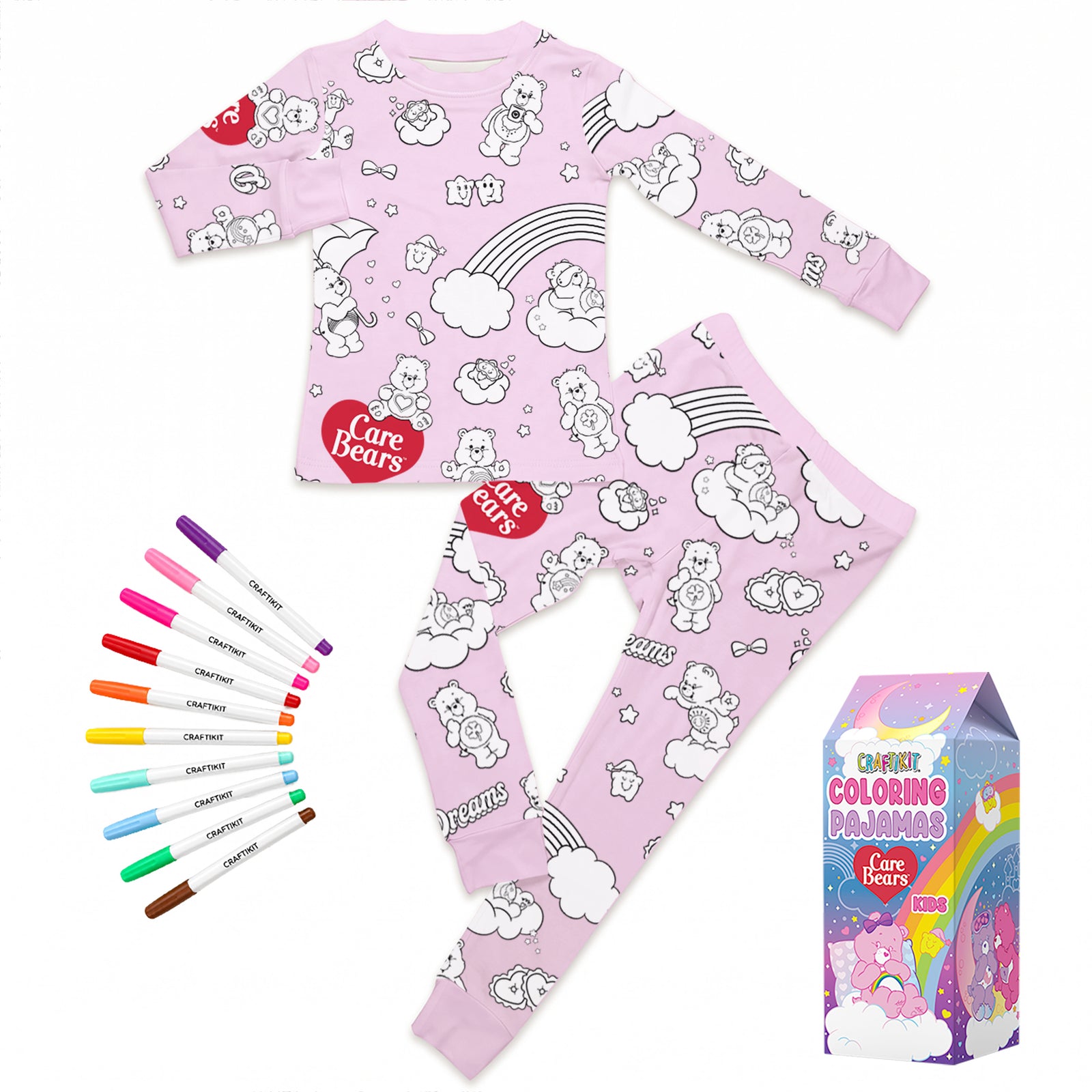 Care Bears™ Coloring Pajamas for Kids