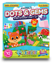 Load image into Gallery viewer, Animal Dots &amp; Gems Craft Kit
