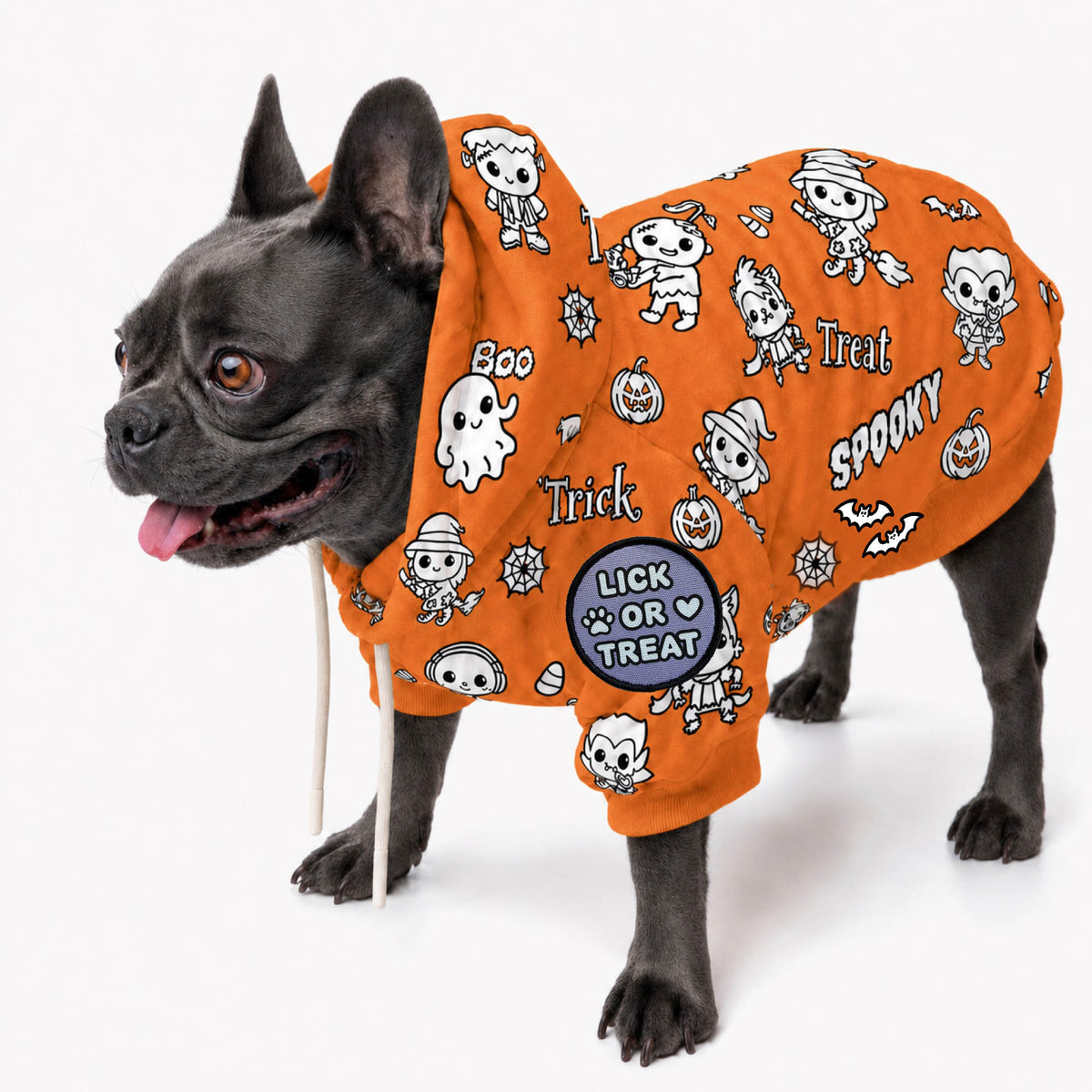 Craftikit Halloween Dog Hoodie, Color Your Own Fleece Pet Sweater