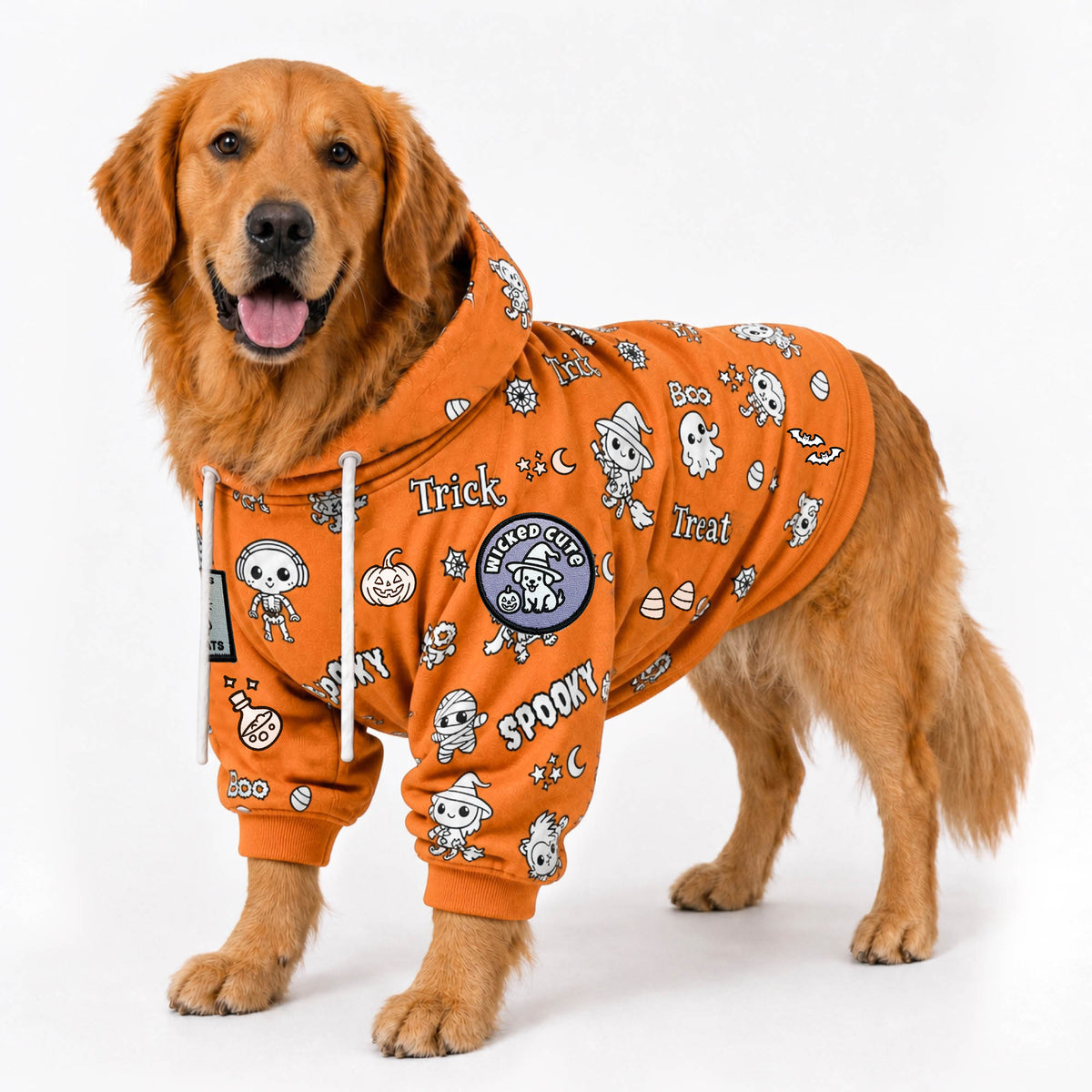 Craftikit Halloween Dog Hoodie, Color Your Own Fleece Pet Sweater