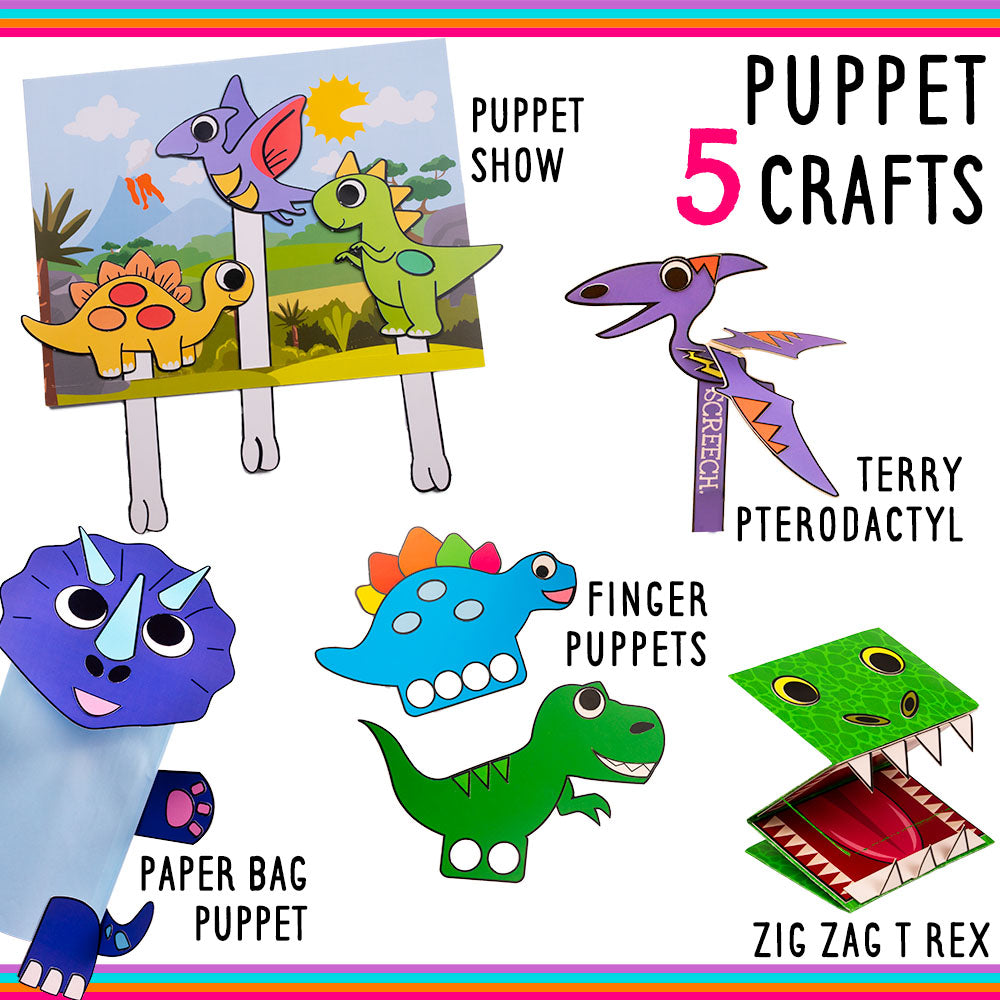 Kids Dinosaur Cardboard Wearable 3D Arts And Crafts for Kids Ages 3-5 Bulk