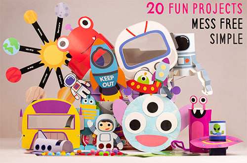 Craftikit 20 Dinosaur Crafts for Kids - Award-Winning All-inclusive Fun Toddler Arts and Crafts Box for Kids - Dinosaur Crafts for Toddlers Ages 3-5