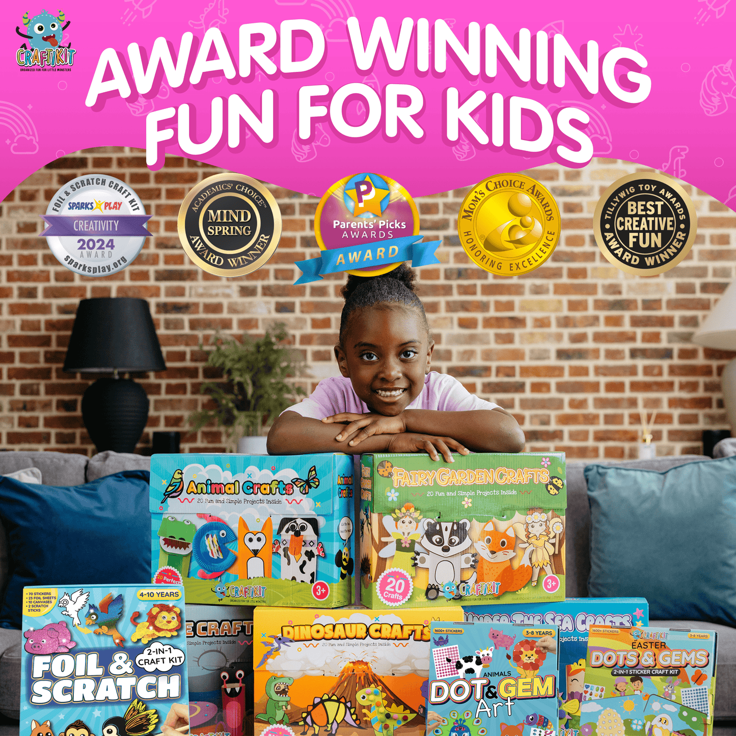 Rainbow Adventure Foil and Scratch Art Kit