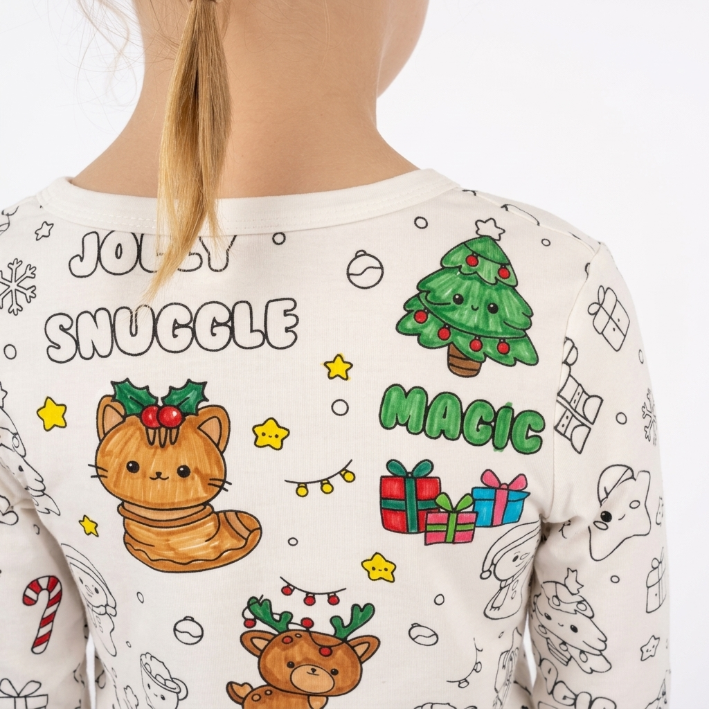 Christmas KIDS coloring pjamas