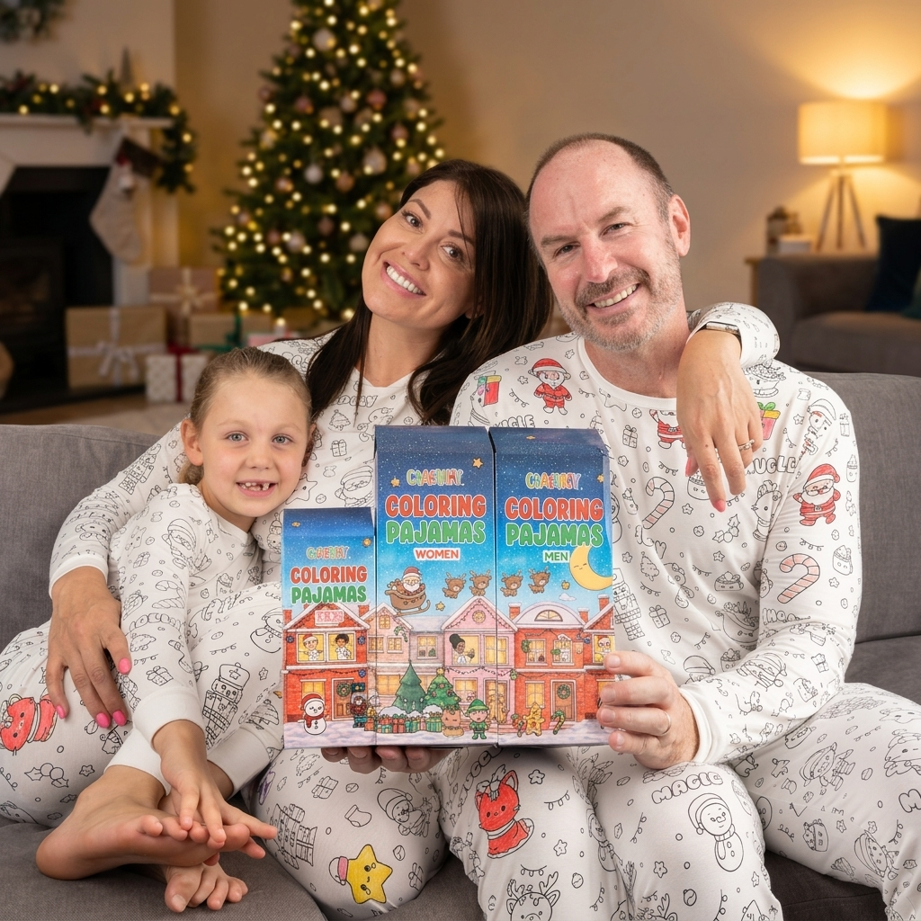 Christmas KIDS coloring pjamas