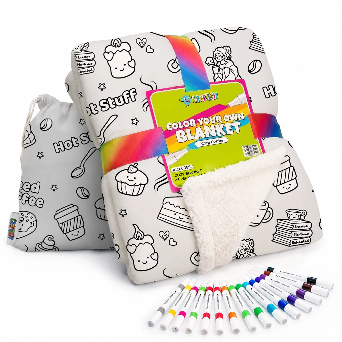Coffee Coloring Blanket