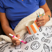 Coffee Coloring Blanket